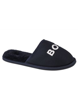 Kapcie Boss Logo Slippers J29312-849 niebieskie ze sklepu ButyModne.pl w kategorii Kapcie dziecięce - zdjęcie 175653095