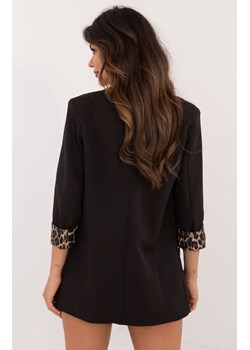 Czarna otwarta marynarka damska z podszewką DHJ-MA-18657-1.86, Kolor czarny, Rozmiar uniwersalny, ITALY MODA ze sklepu Primodo w kategorii Marynarki damskie - zdjęcie 175653496