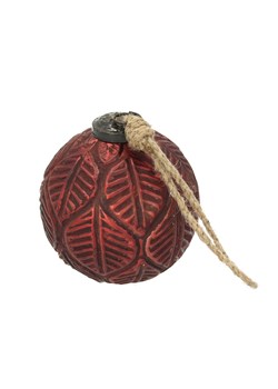 Bombka Vintage Crimson ⌀10 cm red ze sklepu dekoria.pl w kategorii Dekoracje bożonarodzeniowe - zdjęcie 175655697