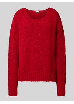 Sweter z dzianiny o kroju oversized z prążkowanymi wykończeniami ze sklepu Peek&Cloppenburg  w kategorii Swetry damskie - zdjęcie 175663126