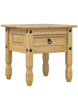 Drewniany stolik nocny z szufladą - Irta 7X ze sklepu Edinos.pl w kategorii Stoliki i szafki nocne - zdjęcie 175668038