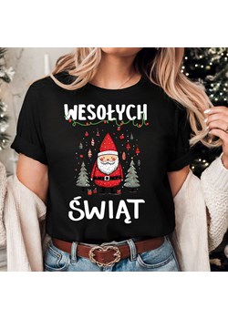 Czarna damska koszulka świąteczna mug20 ze sklepu Time For Fashion w kategorii Bluzki damskie - zdjęcie 175669779