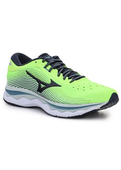 Buty Mizuno Wave Sky 5 J1GC210246 zielone ze sklepu ButyModne.pl w kategorii Buty sportowe męskie - zdjęcie 175671667