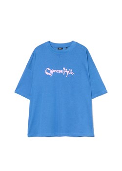 Cropp - Niebieski T-shirt Cypress Hill UNISEX - niebieski ze sklepu Cropp w kategorii T-shirty męskie - zdjęcie 175673867