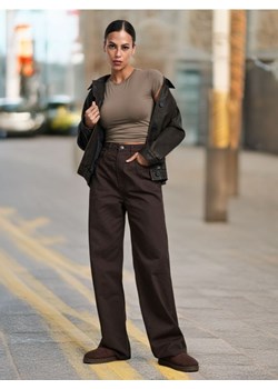 Sinsay - Jeansy wide leg - dark grey jeans ze sklepu Sinsay w kategorii Jeansy damskie - zdjęcie 175674176