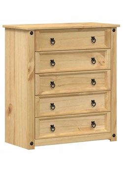 Klasyczna drewniana komoda z 5 szufladami - Foster 6X ze sklepu Edinos.pl w kategorii Komody - zdjęcie 175675096