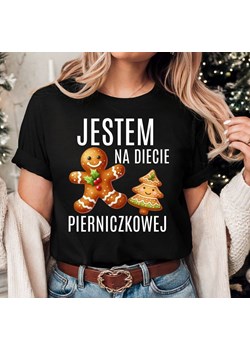 ŚMIESZNA KOSZULKA NA ŚWIĘTA - JESTEM NA DIECIE PIERNICZKOWEJ ze sklepu Time For Fashion w kategorii Bluzki damskie - zdjęcie 175677009