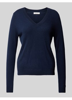 Sweter z dzianiny z prążkowanymi wykończeniami ze sklepu Peek&Cloppenburg  w kategorii Swetry damskie - zdjęcie 175678846