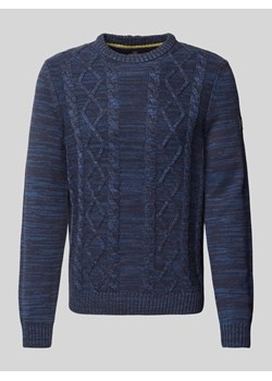 Sweter z dzianiny z prążkowanymi wykończeniami ze sklepu Peek&Cloppenburg  w kategorii Swetry męskie - zdjęcie 175679859