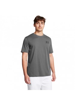 Męski t-shirt z nadrukiem Under Armour UA M Sportstyle LC SS - szary ze sklepu Sportstylestory.com w kategorii T-shirty męskie - zdjęcie 175681437