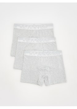 Reserved - 3 pack bokserek Long - jasnoszary ze sklepu Reserved w kategorii Majtki męskie - zdjęcie 175681959