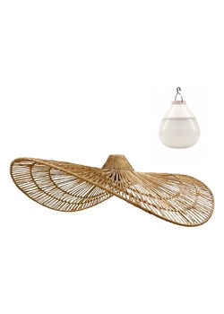 lumisky Lampa wisząca LED "Marbella" w kolorze beżowym - wys. 14 x Ø 62 cm ze sklepu Limango Polska w kategorii Oświetlenie - zdjęcie 175687066