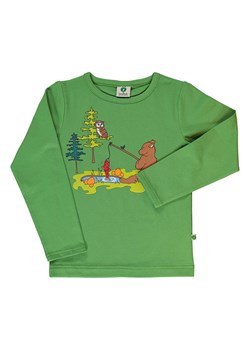 Småfolk Koszulka &quot;Fishing bear&quot; w kolorze zielonym ze sklepu Limango Polska w kategorii T-shirty chłopięce - zdjęcie 175687458