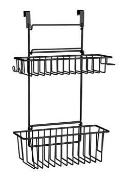 Wenko Wiszący regał kuchenny &quot;Flexi&quot; w kolorze czarnym - 32 x 47 x 12,5 cm ze sklepu Limango Polska w kategorii Regały i witryny - zdjęcie 175697216