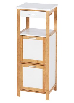 Wenko Regał &quot;Finja&quot; w kolorze jasnobrązowo-białym - 34 x 89 x 30 cm ze sklepu Limango Polska w kategorii Regały i witryny - zdjęcie 175699617