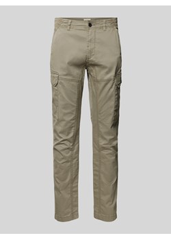 Spodnie cargo o kroju slim fit z wpuszczanymi kieszeniami ze sklepu Peek&Cloppenburg  w kategorii Spodnie męskie - zdjęcie 175703668