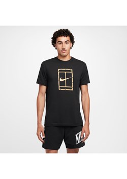 Męski T-shirt do tenisa Dri-FIT NikeCourt - Czerń ze sklepu Nike poland w kategorii T-shirty męskie - zdjęcie 175703906