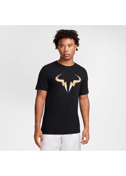 Męski T-shirt do tenisa NikeCourt Dri-FIT Rafa - Czerń ze sklepu Nike poland w kategorii T-shirty męskie - zdjęcie 175703946