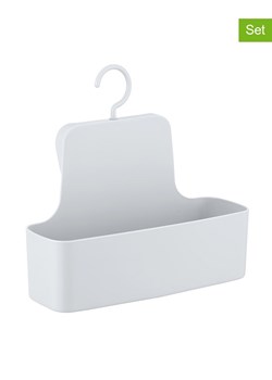 Wenko Kosze prysznicowe (2 szt.) &quot;Barcelona&quot; w kolorze białym - 26 x 24 cm ze sklepu Limango Polska w kategorii Akcesoria łazienkowe - zdjęcie 175705478