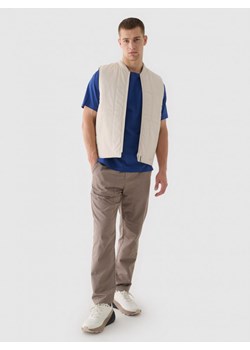 Męski t-shirt basic 4F 4FRAW24TTSHM2575 - niebieski ze sklepu Sportstylestory.com w kategorii T-shirty męskie - zdjęcie 175720388