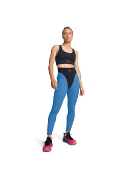 Damskie legginsy treningowe Under Armour Project Rock ProLet's Go Grind Ankle Leggings - niebieskie ze sklepu Sportstylestory.com w kategorii Spodnie damskie - zdjęcie 175720639