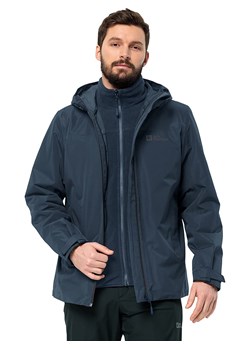 Jack Wolfskin Kurtka funkcyjna 3w1 w kolorze granatowym ze sklepu Limango Polska w kategorii Kurtki męskie - zdjęcie 175723385