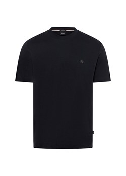 BOSS Koszulka męska - C-Taut 01 Mężczyźni Bawełna granatowy jednolity ze sklepu vangraaf w kategorii T-shirty męskie - zdjęcie 175723797