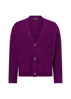 Franco Callegari Kardigan damski Kobiety Wełna bakłażanowy jednolity ze sklepu vangraaf w kategorii Swetry damskie - zdjęcie 175723805