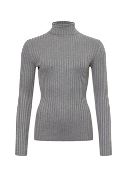 soyaconcept® Sweter damski - SC-Dollie 483 Kobiety dzianina grubo tkana szary jednolity ze sklepu vangraaf w kategorii Swetry damskie - zdjęcie 175723835