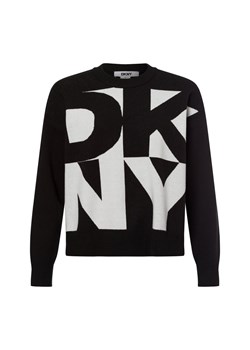 DKNY Sweter damski z dzianiny Kobiety Sztuczne włókno czarny wzorzysty ze sklepu vangraaf w kategorii Swetry damskie - zdjęcie 175723838