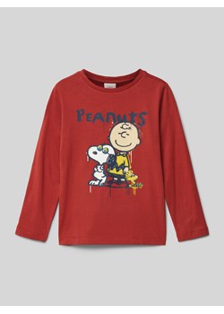 Bluzka z długim rękawem o kroju regular fit z czystej bawełny z nadrukiem Peanuts® ze sklepu Peek&Cloppenburg  w kategorii T-shirty chłopięce - zdjęcie 175726727