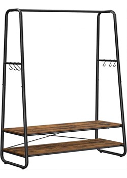 SONGMICS Garderoba stojąca w kolorze brązowo-czarnym - 100 x 160 x 45 cm ze sklepu Limango Polska w kategorii Szafy - zdjęcie 175732499