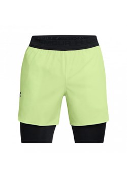 Męskie spodenki treningowe Under Armour UA Vanish Elite 2in1 Short - zielone ze sklepu Sportstylestory.com w kategorii Spodenki męskie - zdjęcie 175733396