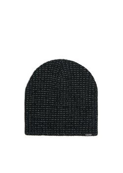 Cropp - Czapka beanie z drobnym nadrukiem - czarny ze sklepu Cropp w kategorii Czapki zimowe męskie - zdjęcie 175734776