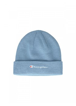 Czapka zimowa uniseks Champion Beanie Cap - niebieska ze sklepu Sportstylestory.com w kategorii Czapki zimowe damskie - zdjęcie 175740449