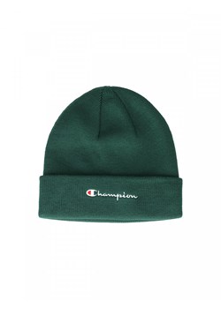 Czapka zimowa uniseks Champion Beanie Cap - zielona ze sklepu Sportstylestory.com w kategorii Czapki zimowe damskie - zdjęcie 175740457