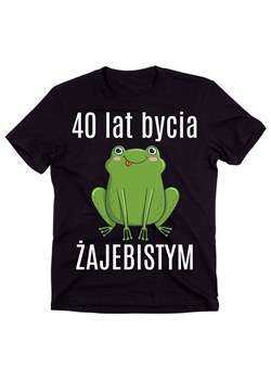 Czarna męska koszulka na 40 urodziny ze sklepu Time For Fashion w kategorii T-shirty męskie - zdjęcie 175745159