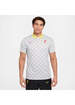 Męska koszulka piłkarska polo Nike Dri-FIT Liverpool F.C. Victory (wersja trzecia) - Szary ze sklepu Nike poland w kategorii T-shirty męskie - zdjęcie 175745938