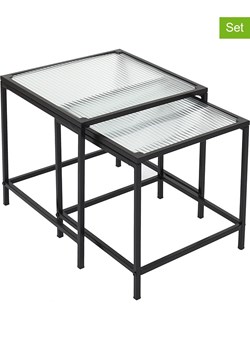 THE HOME DECO FACTORY Stoliki (2 szt.) w kolorze czarnym ze sklepu Limango Polska w kategorii Stoliki kawowe - zdjęcie 175768526