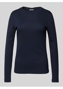 Bluzka o kroju slim fit z długim rękawem i falistym brzegiem ze sklepu Peek&Cloppenburg  w kategorii Bluzki damskie - zdjęcie 175783469