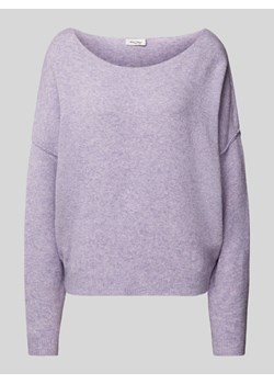 Sweter z dzianiny z prążkowanymi wykończeniami model ‘DAMSVILLE’ ze sklepu Peek&Cloppenburg  w kategorii Swetry damskie - zdjęcie 175809515