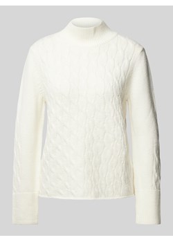 Sweter z dzianiny z prążkowanymi wykończeniami ze sklepu Peek&Cloppenburg  w kategorii Swetry damskie - zdjęcie 175816296