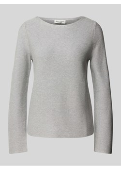 Sweter z dzianiny z prążkowanym dekoltem w łódkę ze sklepu Peek&Cloppenburg  w kategorii Swetry damskie - zdjęcie 175817155