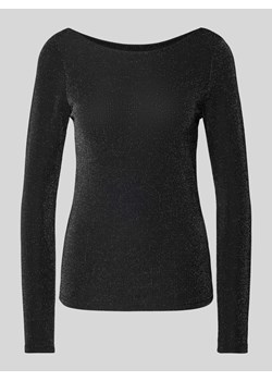 Bluzka z długim rękawem i dekoltem w łódkę model ‘cecilia’ ze sklepu Peek&Cloppenburg  w kategorii Bluzki damskie - zdjęcie 175817429
