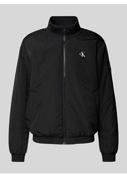 Kurtka z nadrukiem z logo model ‘PADDED HARRINGTON’ ze sklepu Peek&Cloppenburg  w kategorii Kurtki męskie - zdjęcie 175817537