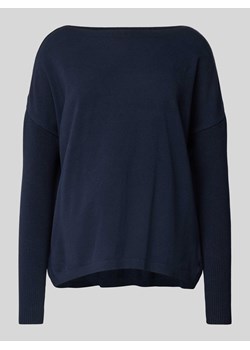 Sweter z dzianiny z dekoltem w łódkę ze sklepu Peek&Cloppenburg  w kategorii Swetry damskie - zdjęcie 175818778