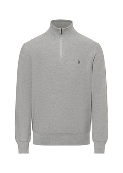 Polo Ralph Lauren Męski sweter Mężczyźni Bawełna jasny szary marmurkowy ze sklepu vangraaf w kategorii Swetry męskie - zdjęcie 175826545