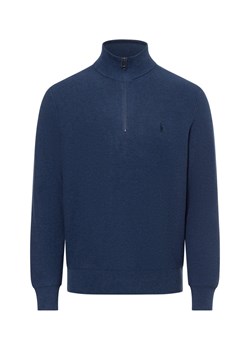 Polo Ralph Lauren Męski sweter Mężczyźni Bawełna niebieski marmurkowy ze sklepu vangraaf w kategorii Swetry męskie - zdjęcie 175826546