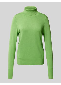 Sweter z dzianiny z prążkowanymi wykończeniami ze sklepu Peek&Cloppenburg  w kategorii Swetry damskie - zdjęcie 175850257