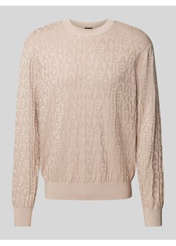 Sweter z dzianiny z prążkowanymi wykończeniami ze sklepu Peek&Cloppenburg  w kategorii Swetry męskie - zdjęcie 175850655